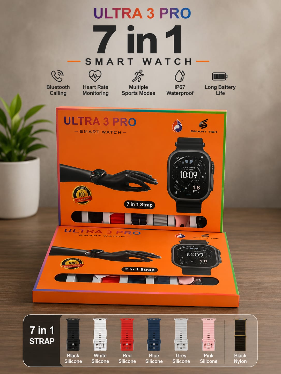 Ultra 7 IN 1 Smart watch